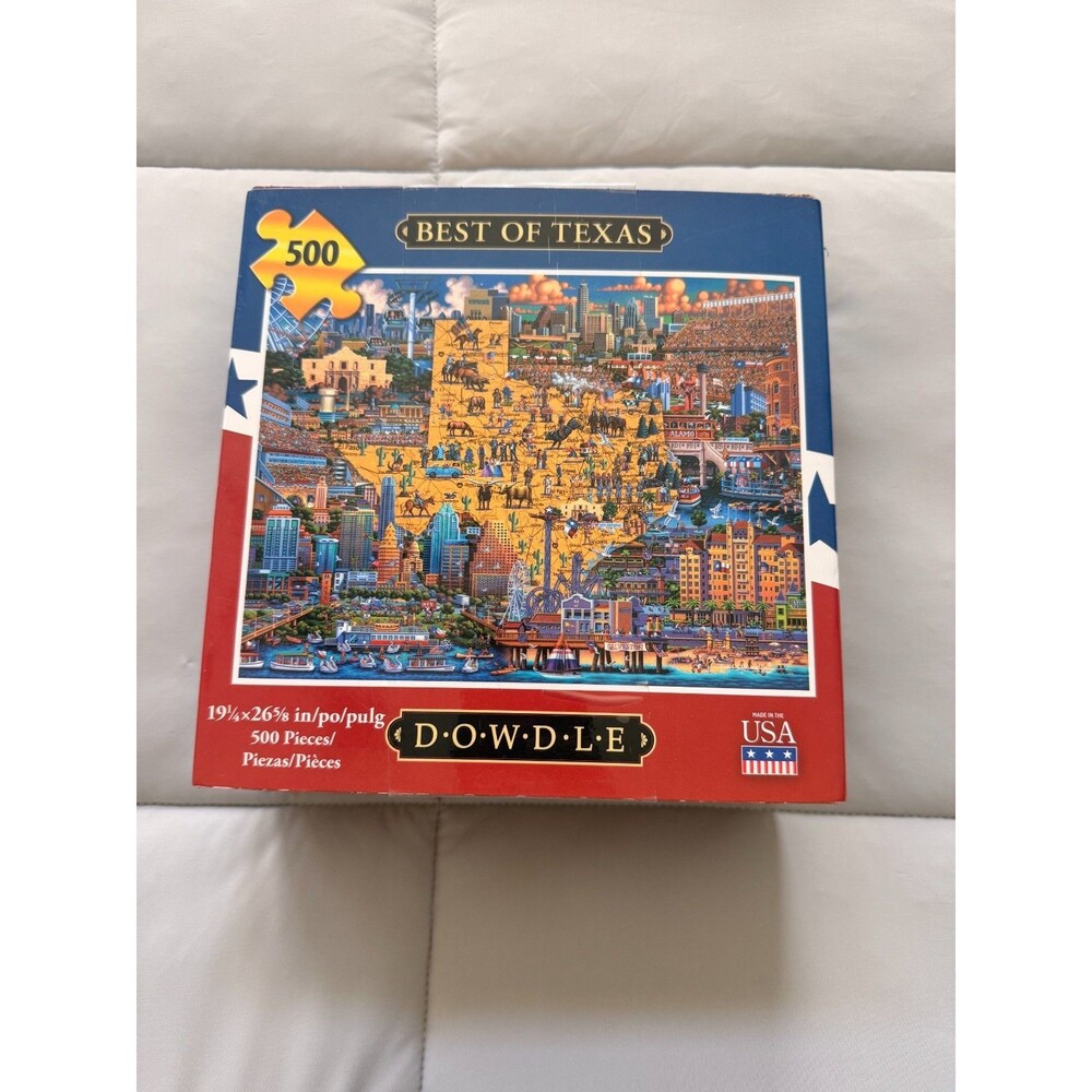 Dowdle Best of Texas 500 Piece Puzzle Eric Dowdle Complete USA Made